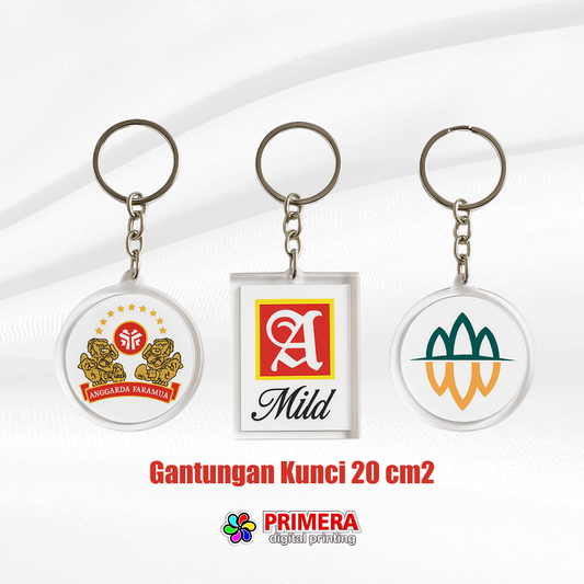 Gantungan Kunci Akrilik (max 20 cm2)