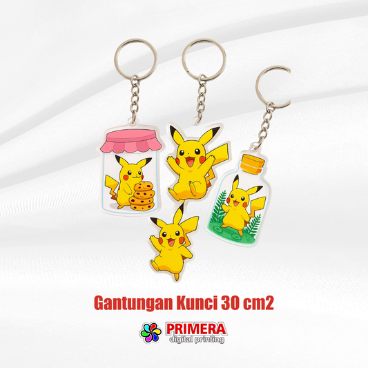 Gantungan Kunci Akrilik (max 30 cm2)