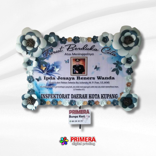 Papan Bunga Kertas Custom